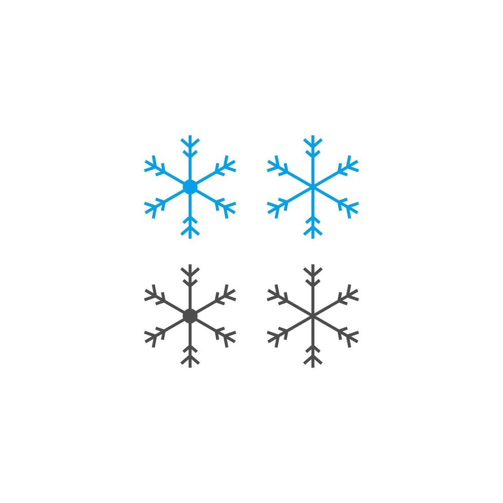 juldekorationer formade som snöflingor ikon vektor