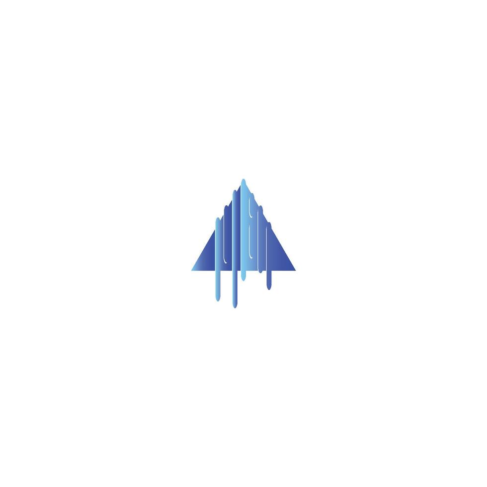 Pyramiden-Dreieck-Logo-Vektor vektor