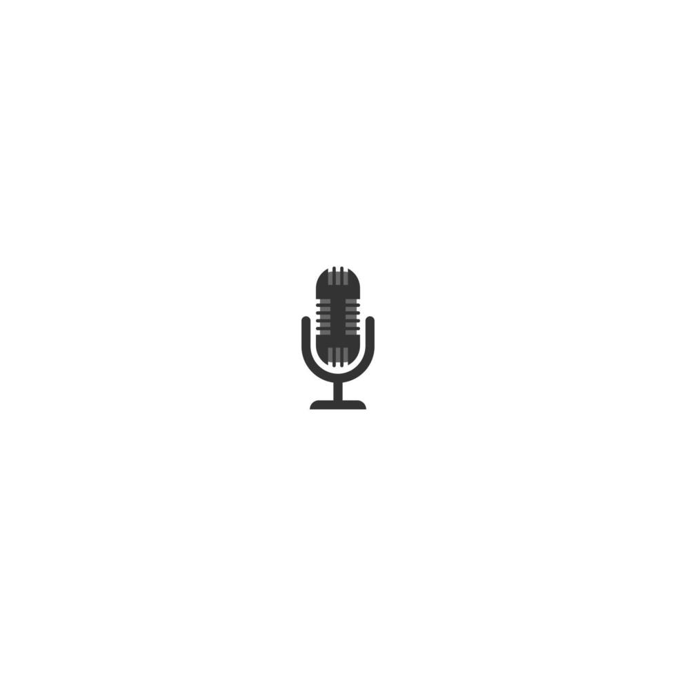 podcast logotyp ikon vektor mall