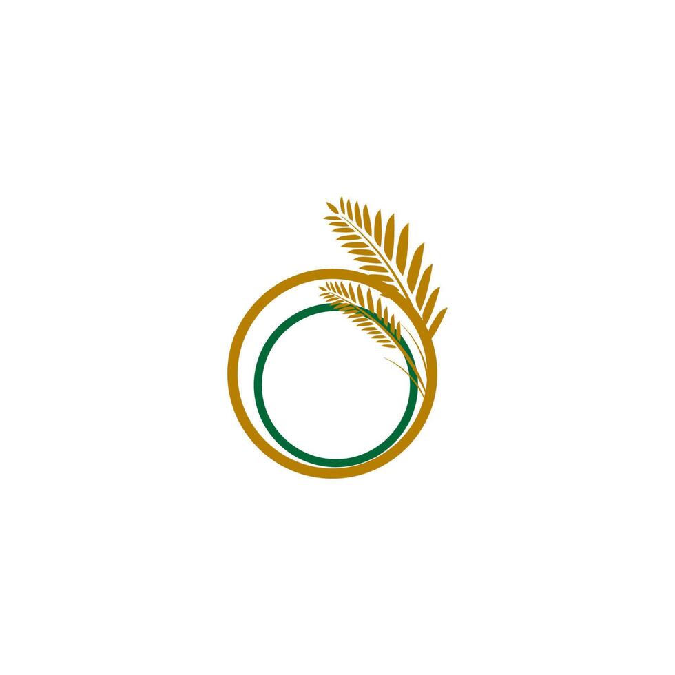 Reis-Logo-Icon-Konzept vektor
