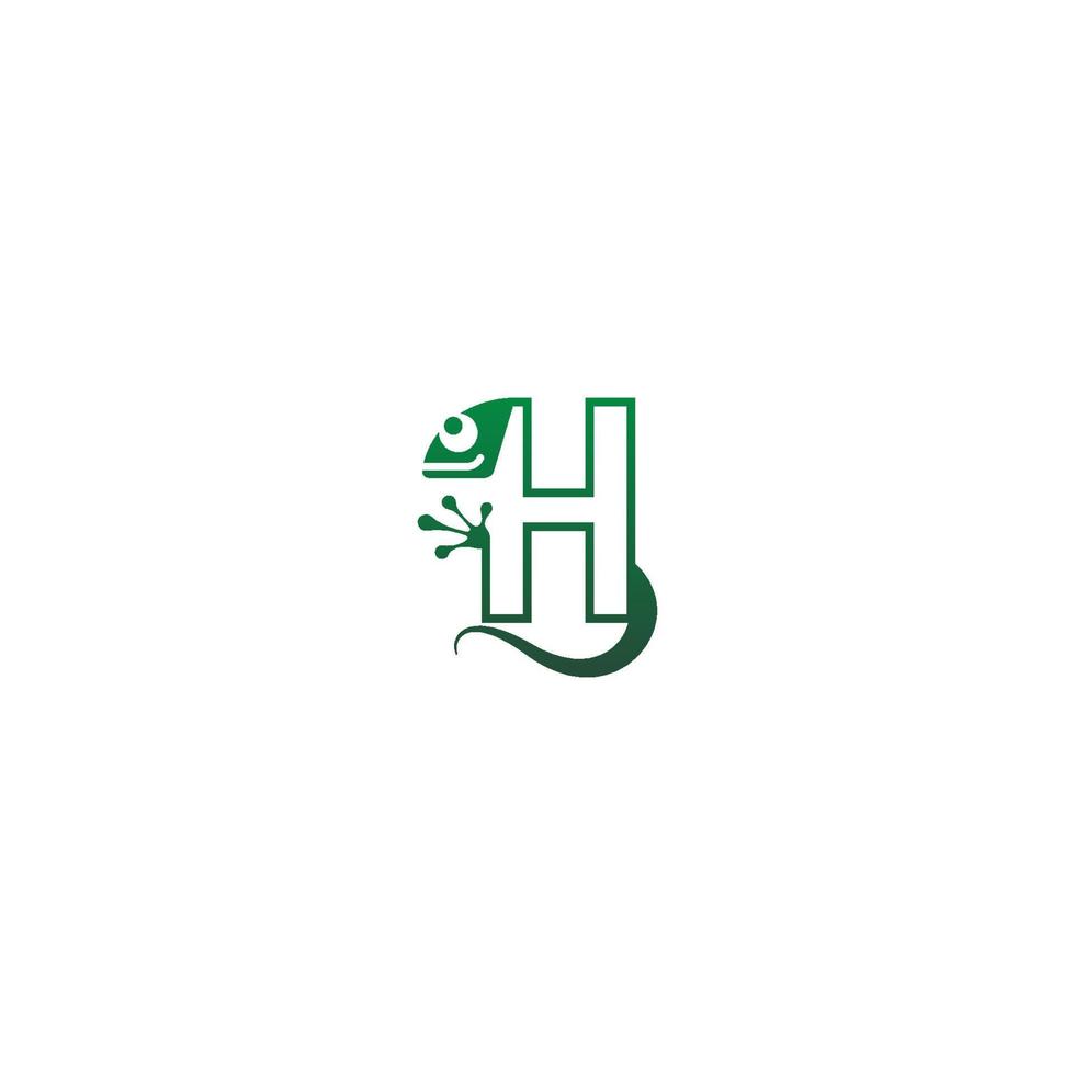 kameleont teckensnitt, brev logotyp ikon design vektor