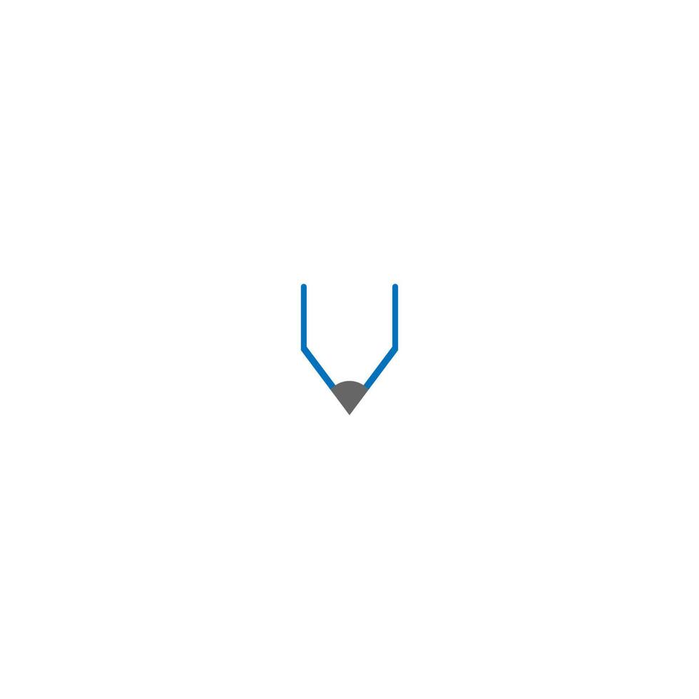 Bleistift-Logo-Icon-Design vektor