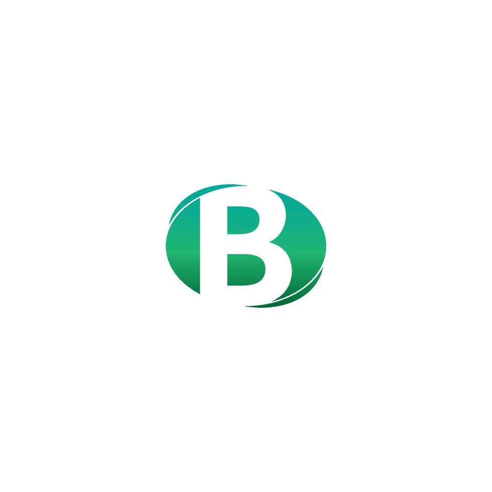 Buchstabe b Symbol Logo kreatives Design vektor