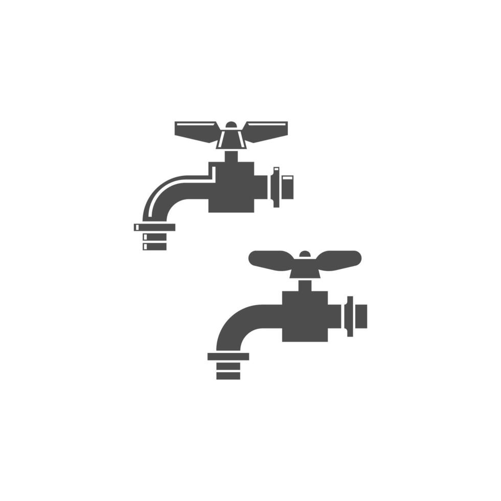 Wasserhahn-Icon-Design-Vorlage vektor