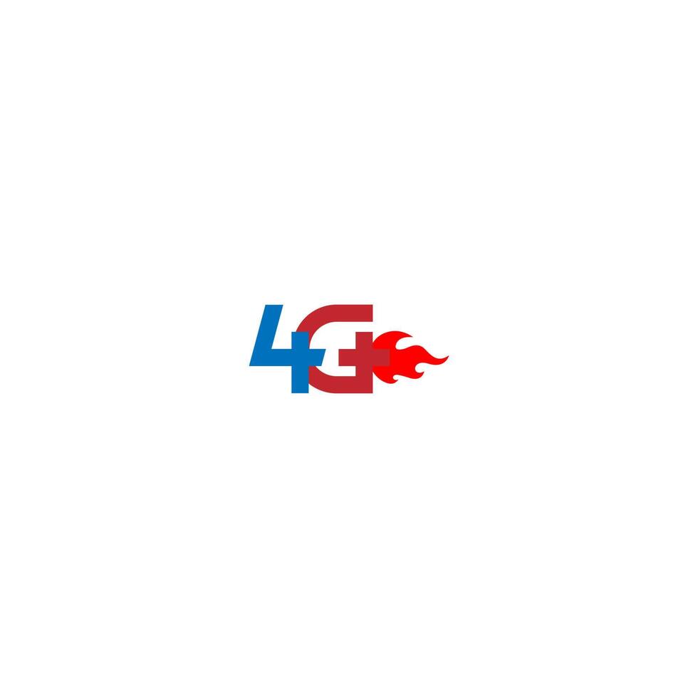 4g lte logotyp ikon illustration vektor