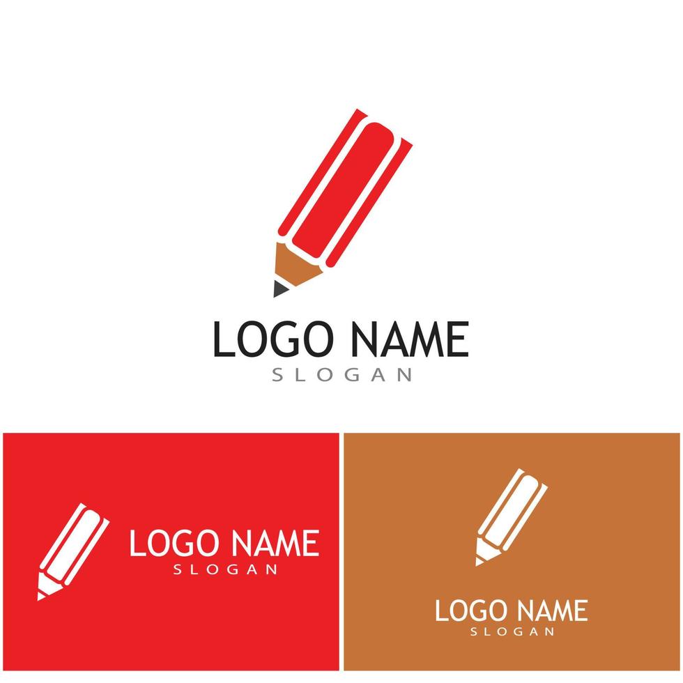 penna logotyp mall vektor symbol design