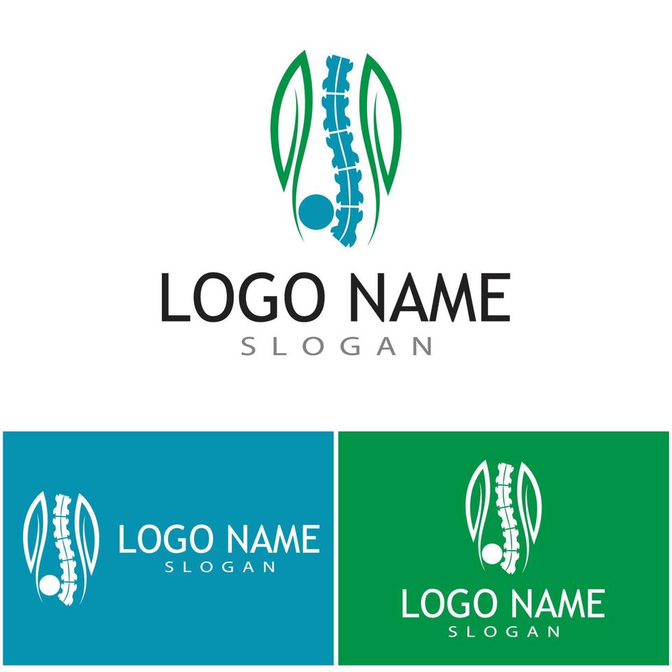 Knochenpflege Logo Vorlage Vektor Symbol Natur