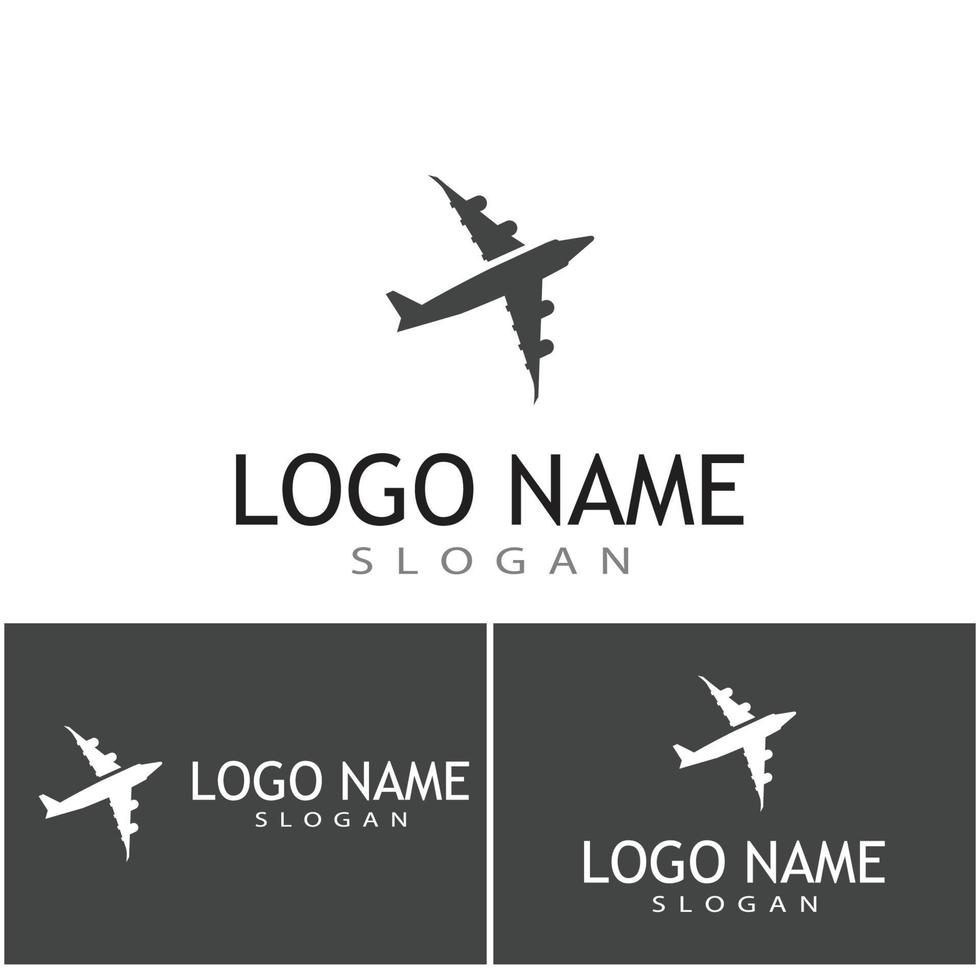 Flugzeug Symbol Vektor Illustration Design Logo Vorlage