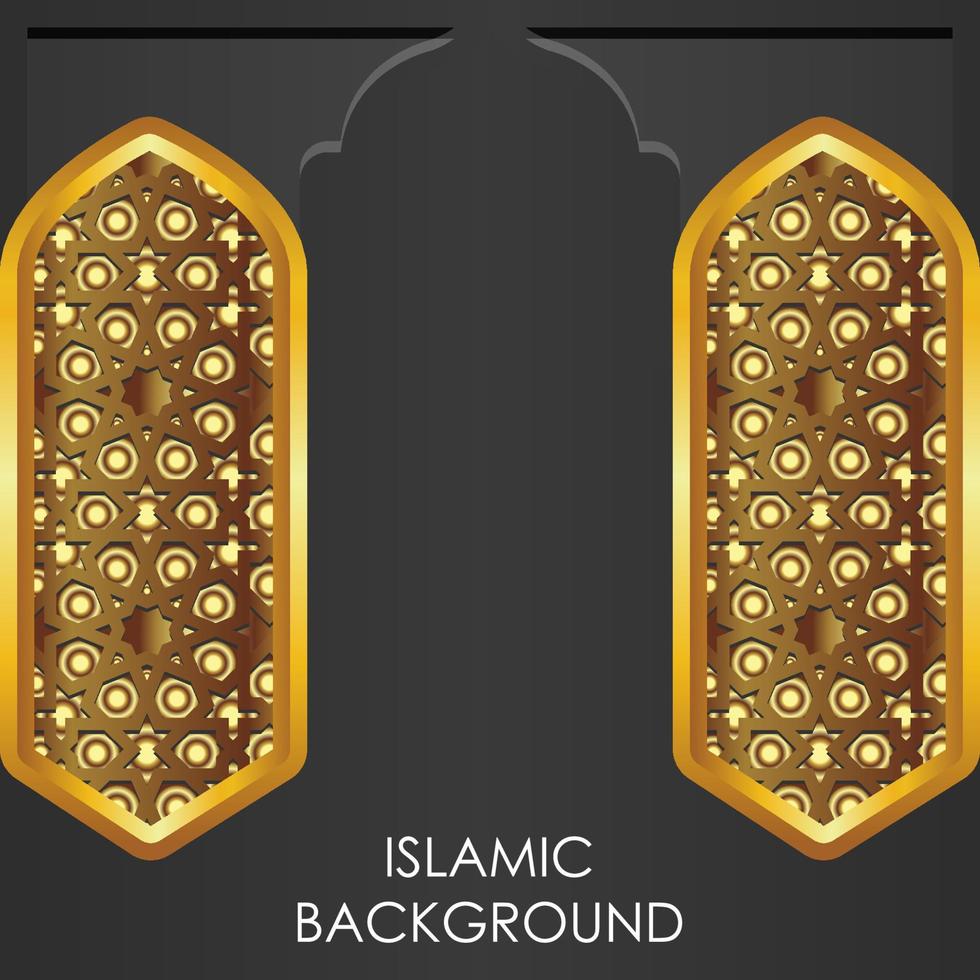 elegant islamisk kreativ bakgrundsmall med dekorativa färgglada mosaik. vektor