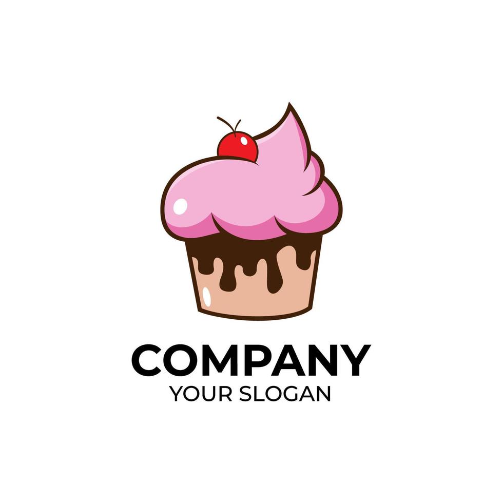 Cupcake-Logo-Design vektor
