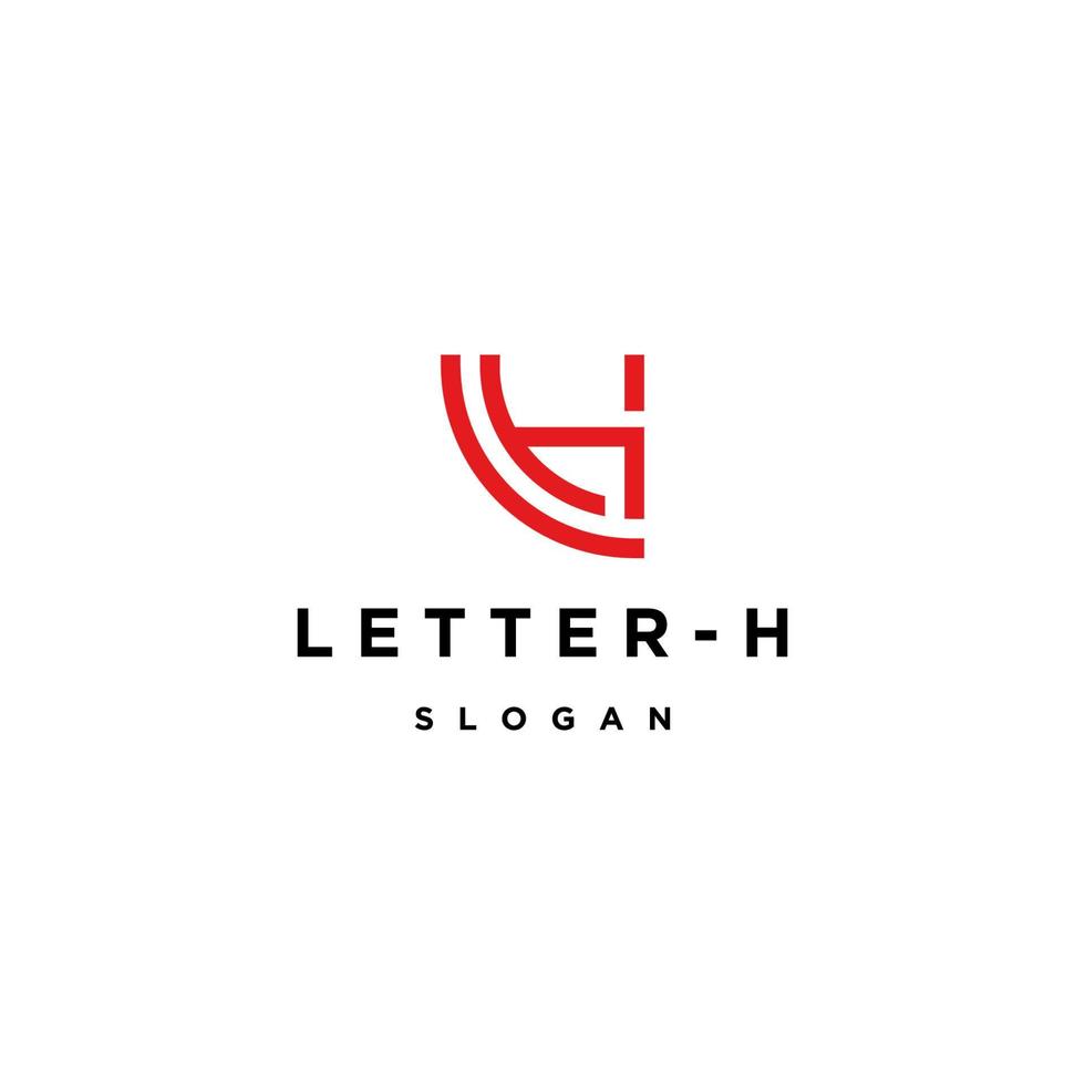 Buchstabe h-Logo-Icon-Design-Vorlage vektor