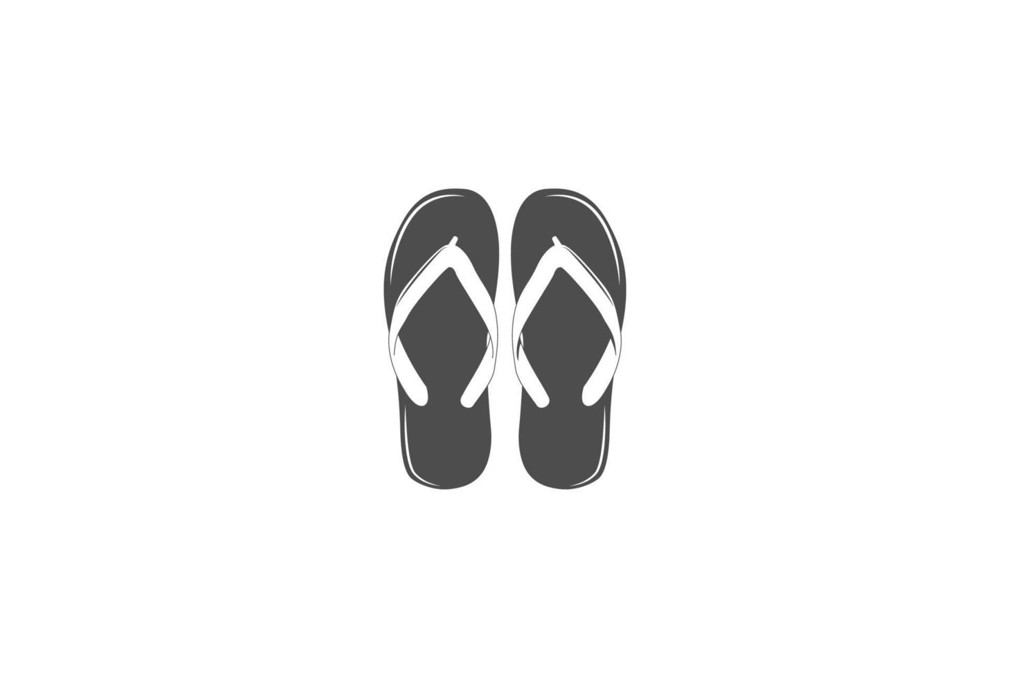 Retro-Vintage-Pantoffel-Logo-Design-Vektor vektor
