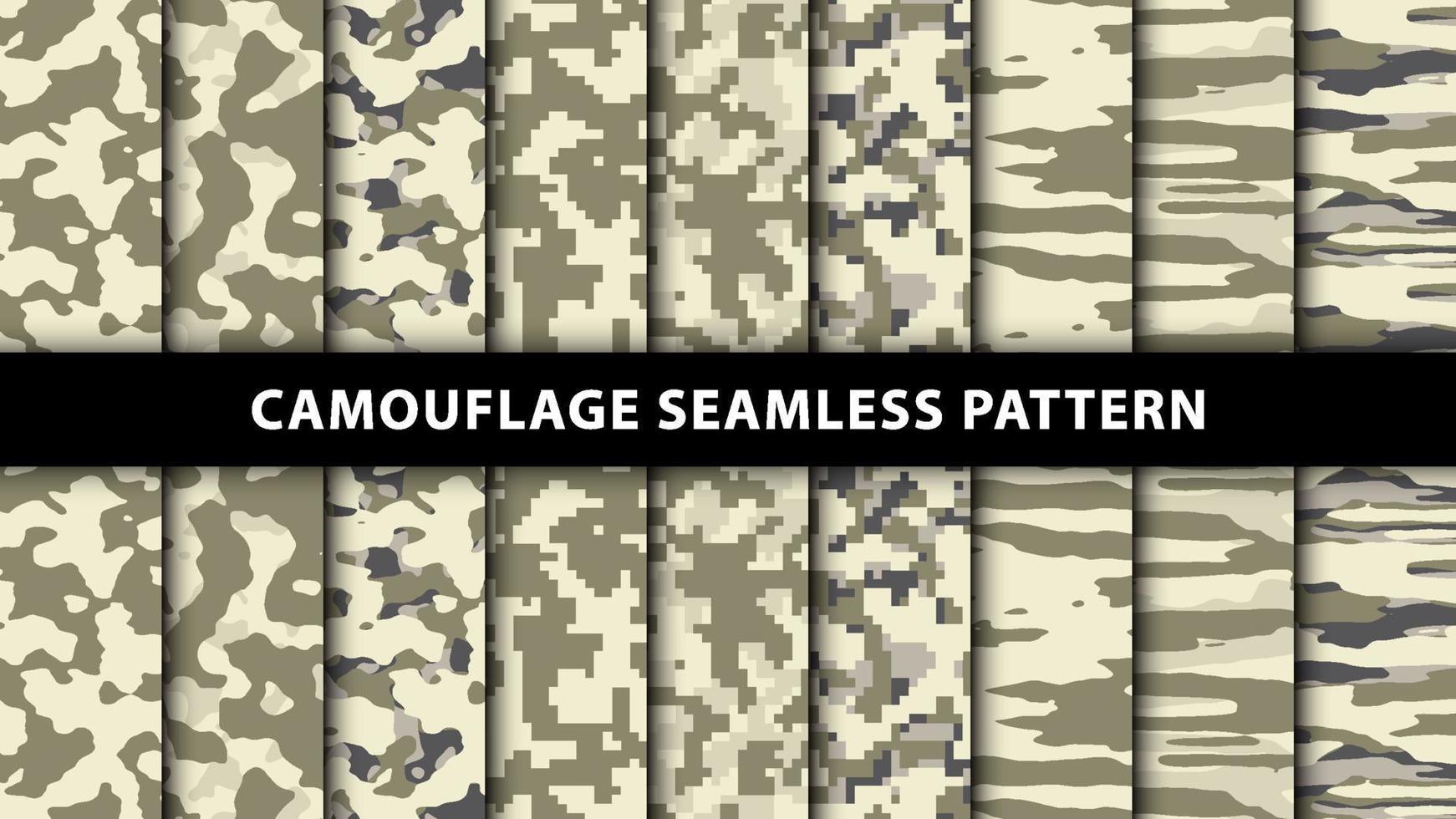 militära och armé kamouflage sömlösa mönster vektor