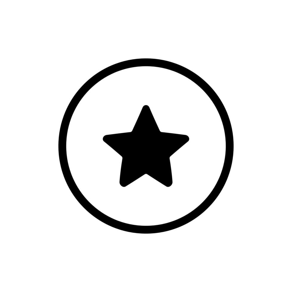Sternsymbol isoliert auf weißem Hintergrund vektor