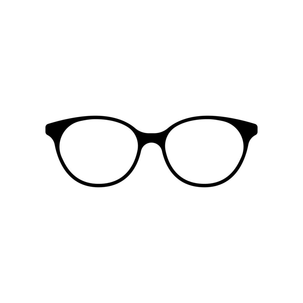 Brillenvektorsymbole isoliert auf weißem Hintergrund. vektor
