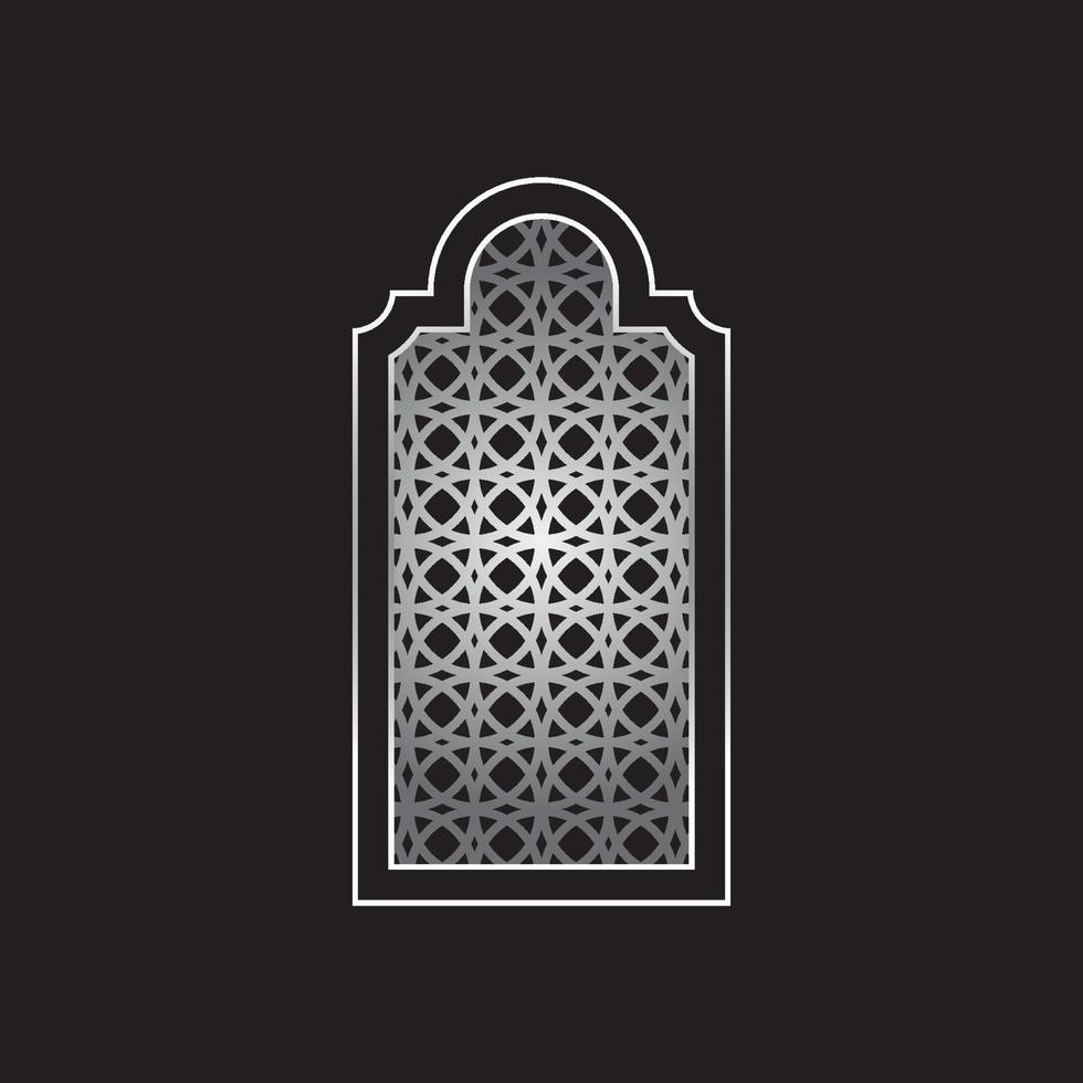 Moscheetür oder Fensterrahmen vektor