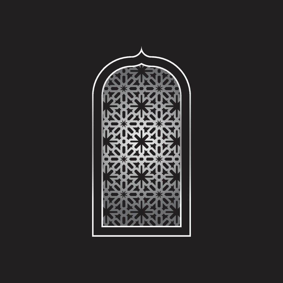 Moscheetür oder Fensterrahmen vektor