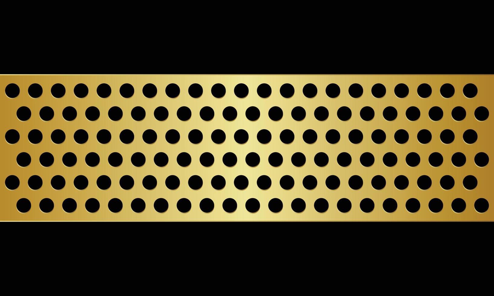 abstrakte goldene Streifen mit Lochhintergrund. vektor