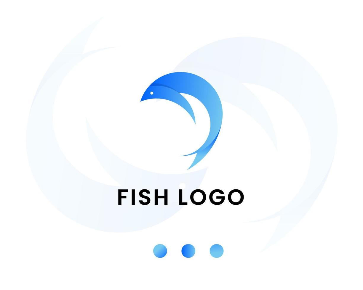 fisk logotyp formgivningsmall vektor