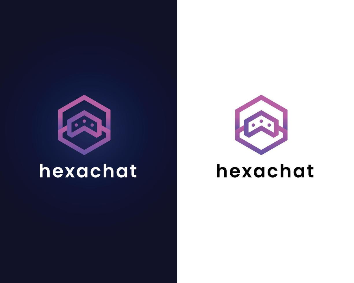 chatt tecken logotyp formgivningsmall vektor