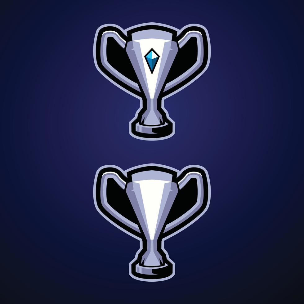 trophäe esports logo vektor