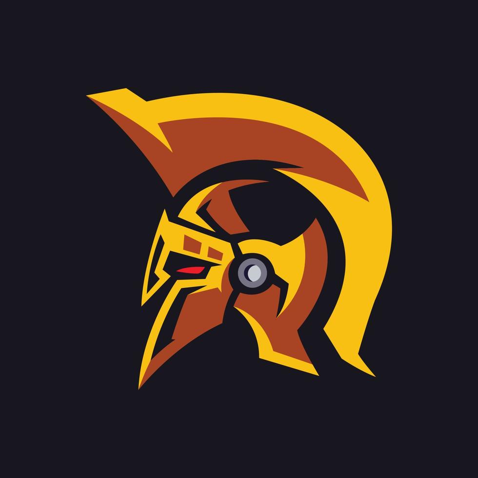 golden warrior logotyp mallar vektor