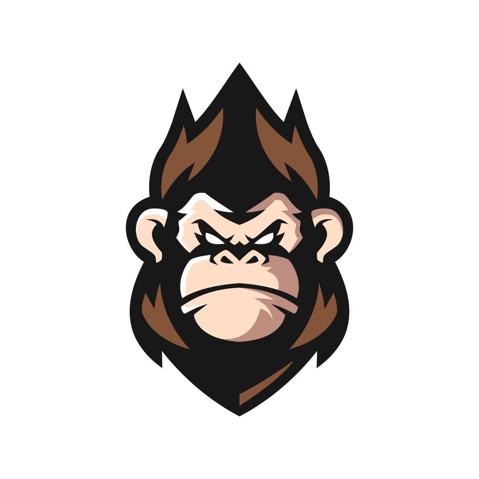 Affen-Maskottchen-Logo vektor