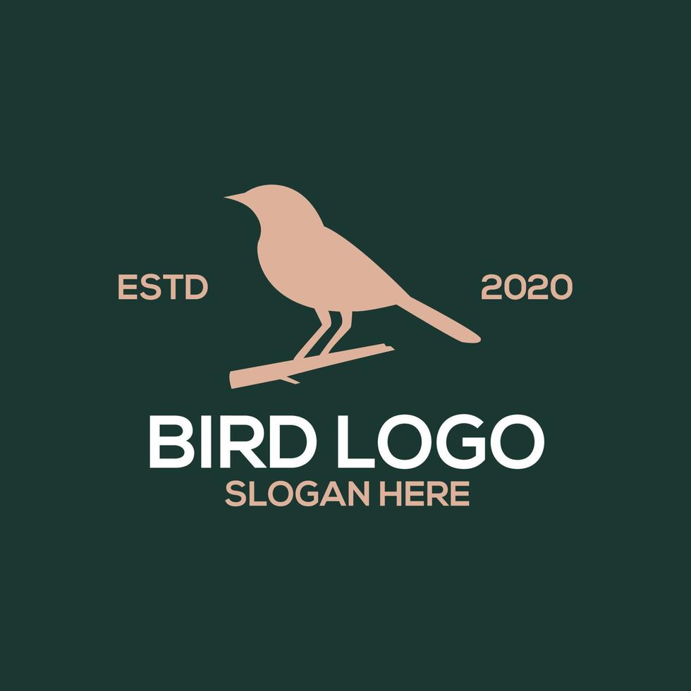 Vogel-Logo-Design-Vorlagen vektor