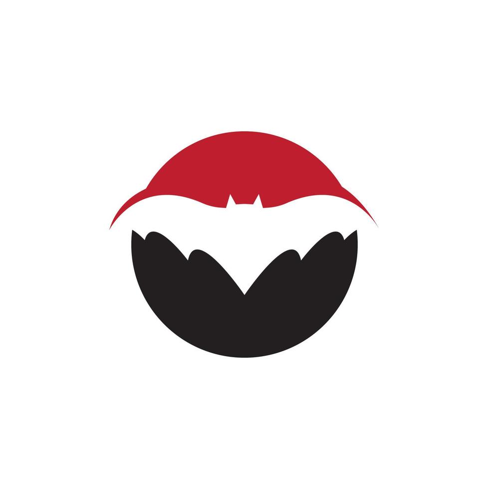 fliegendes Fledermaus-Logo vektor