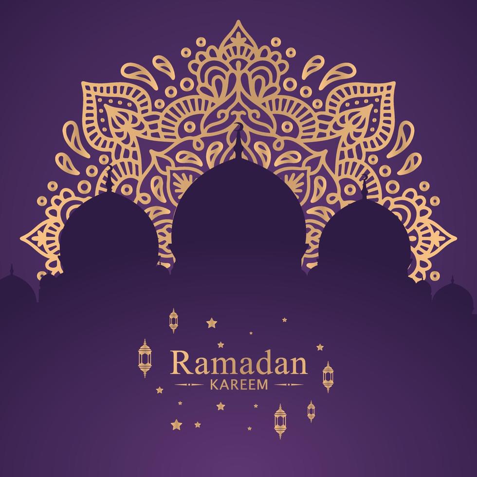 ramadan kareem islamische hintergrundillustration vektor