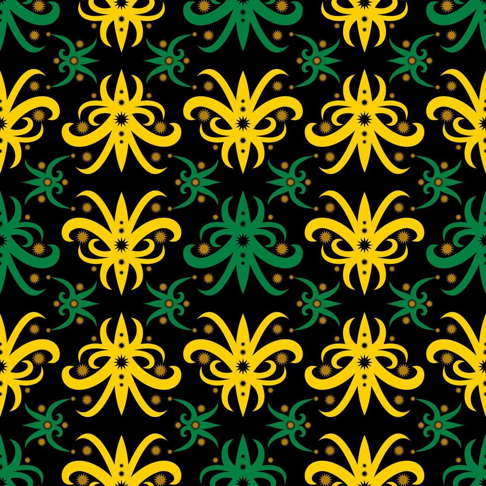 seamless mönster av dayak etniskt mönster. traditionellt indonesiskt tyg motiv. borneo mönster. vektor design inspiration. kreativ textil för mode eller tyg