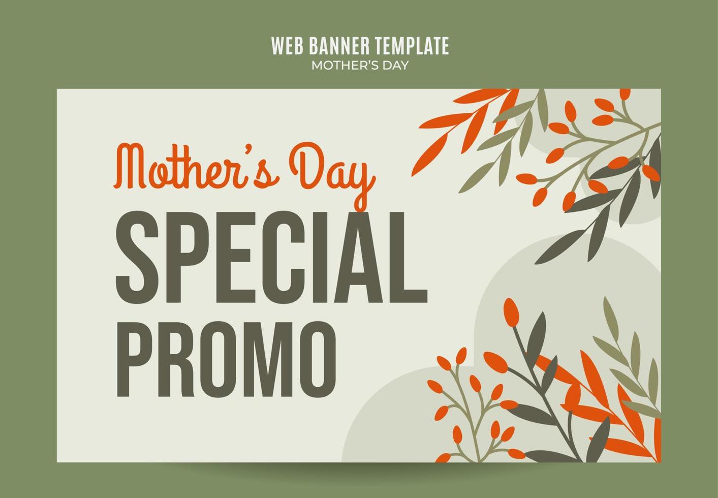 Happy Mother's Day Retro-Web-Banner für Social-Media-Poster, Banner, Weltraumbereich und Hintergrund vektor