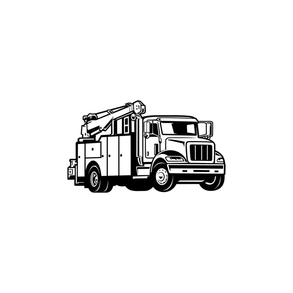 Service-LKW-Illustrationsvektor vektor