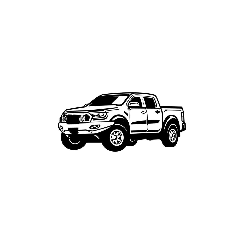 amerikansk pick up truck illustration vektor