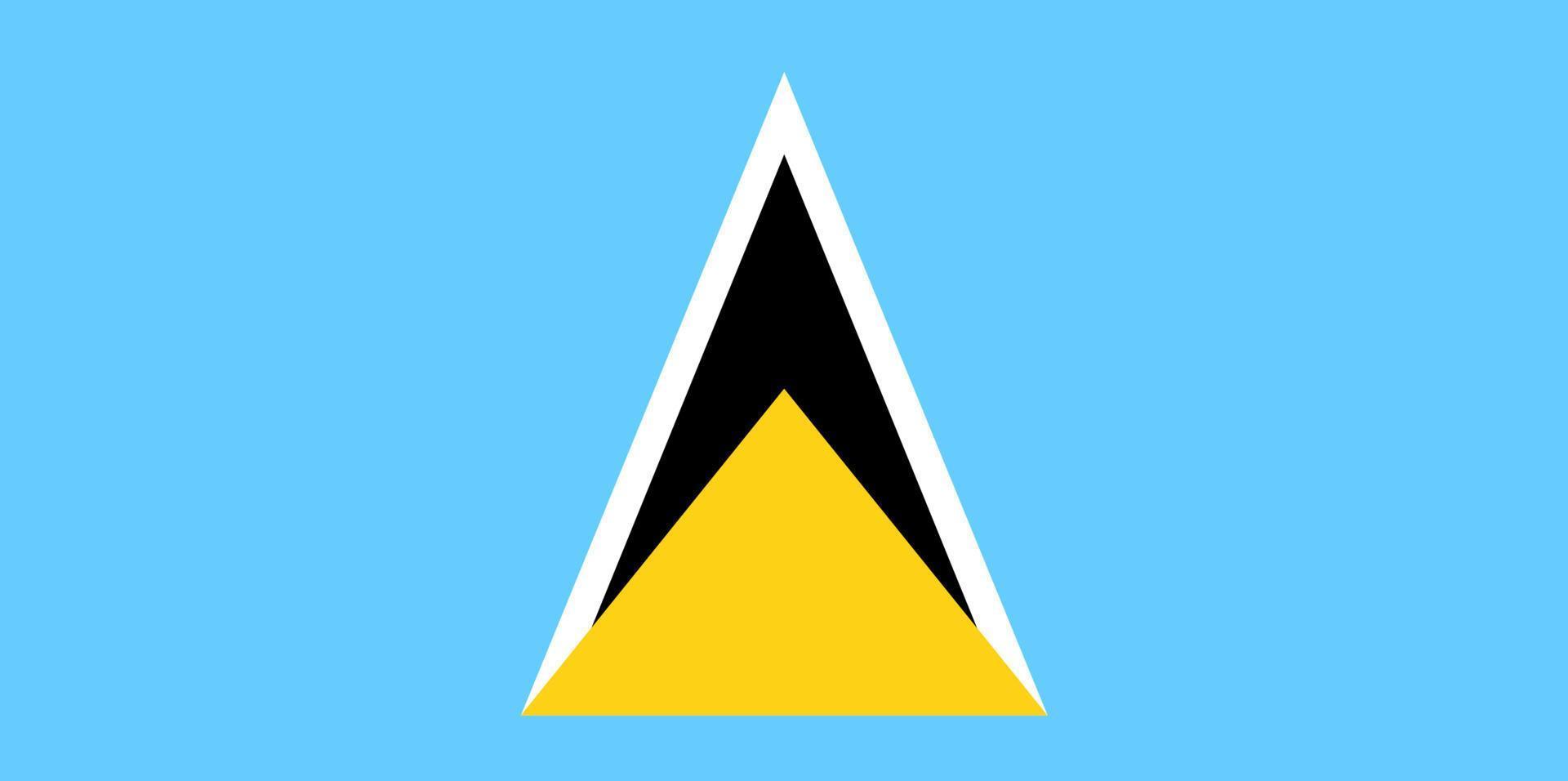 saint lucia flagga vektor