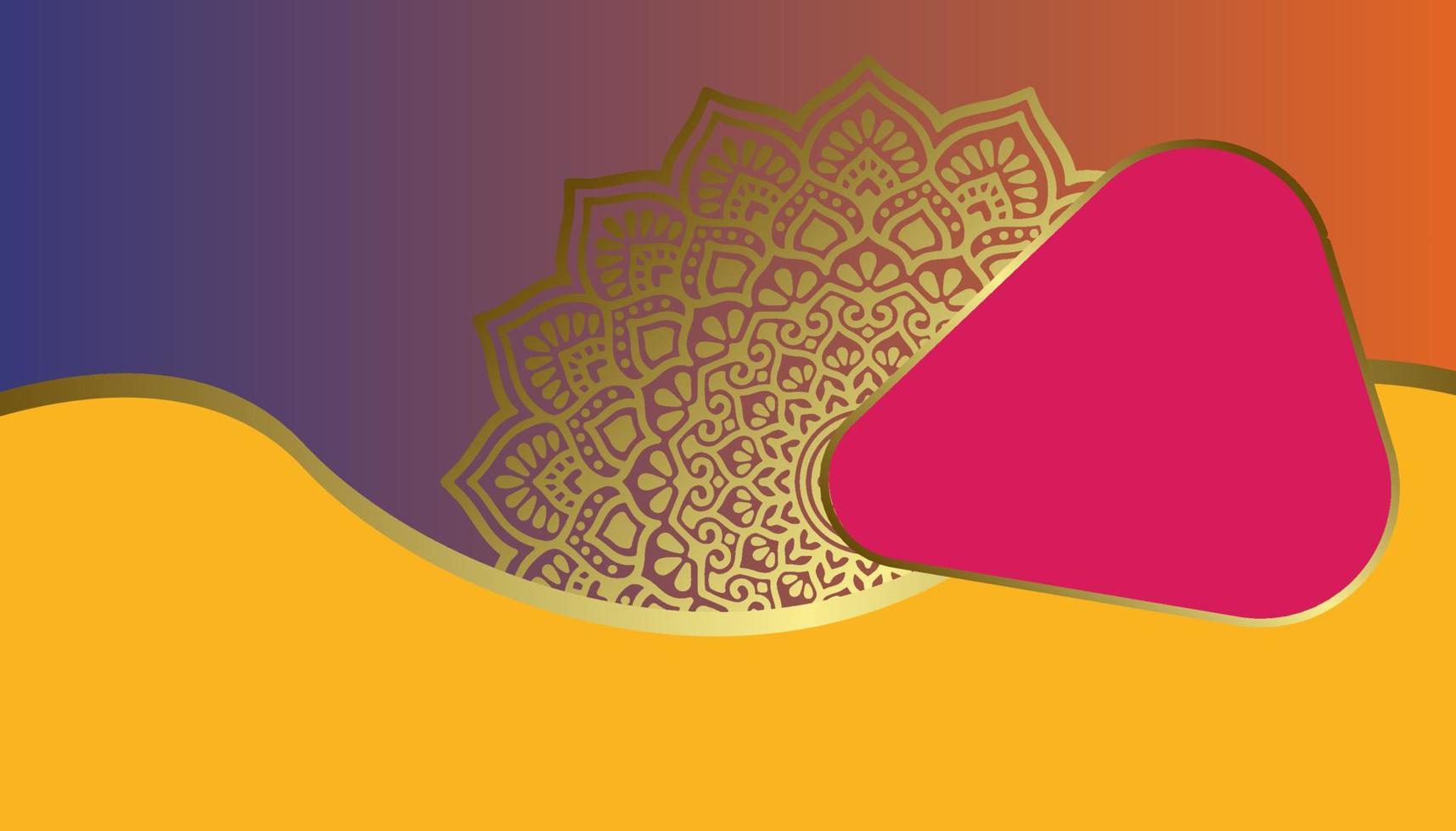 Mandala verzierter Hintergrund für Marketingagentur vektor
