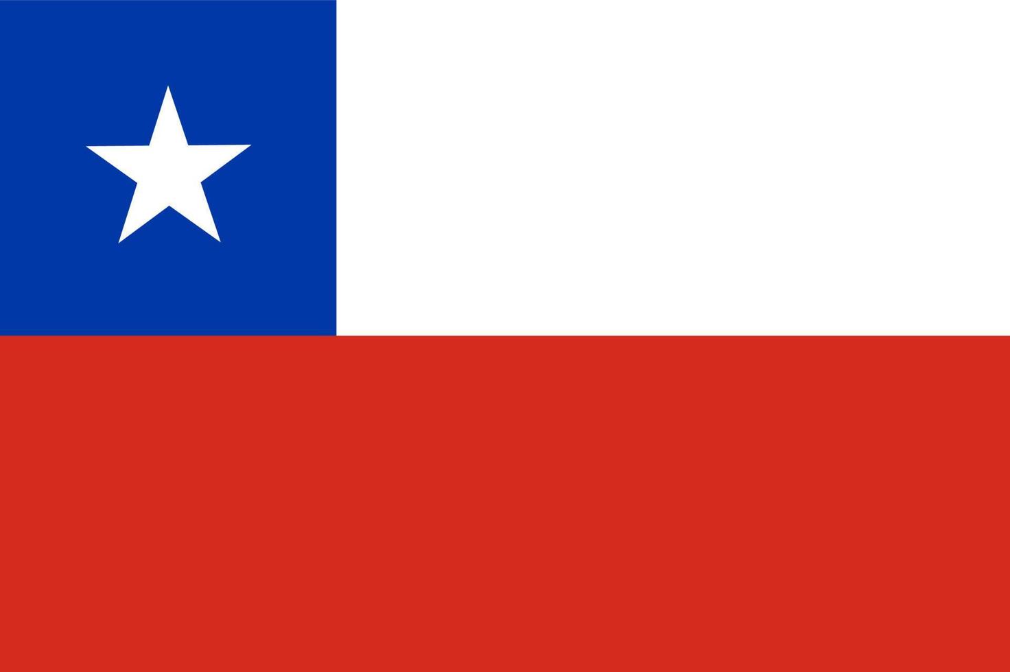 Flagge von Chile vektor