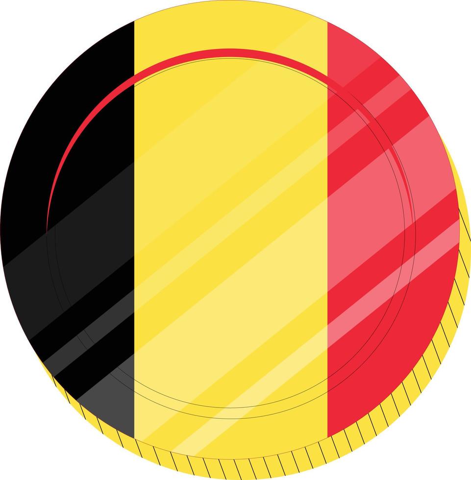 Flagge von Belgien vektor