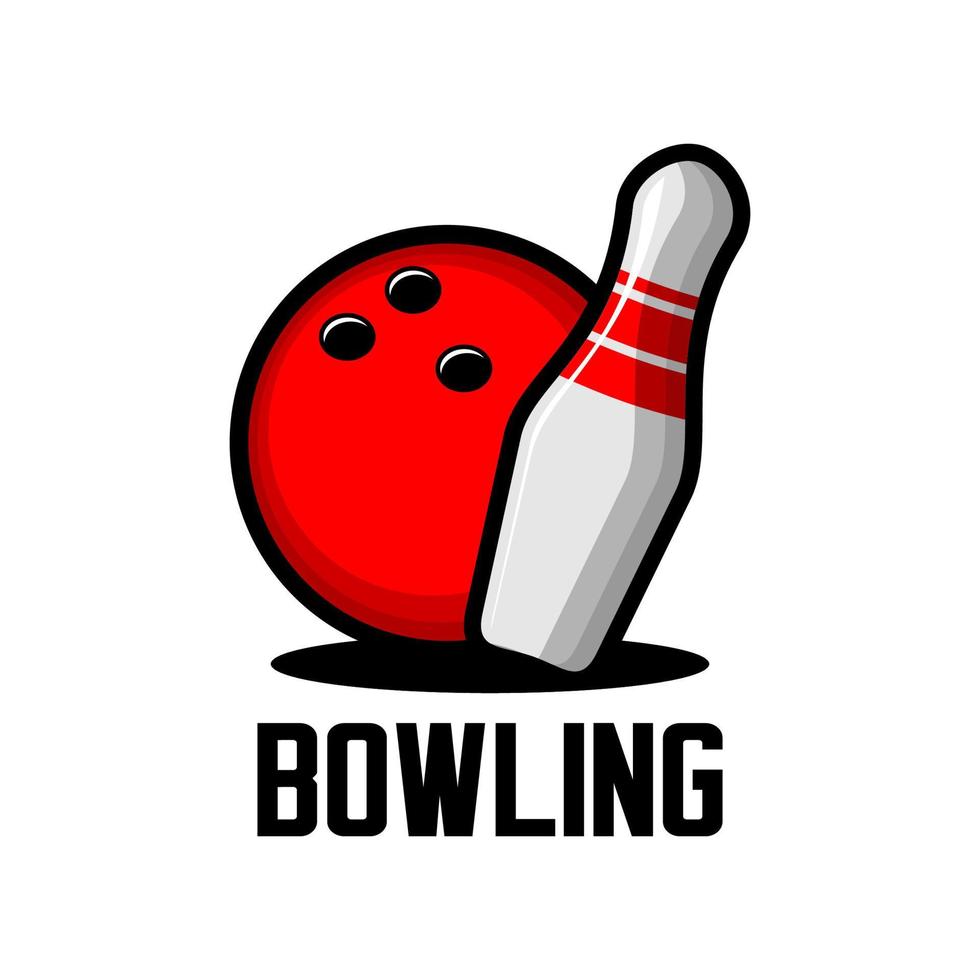 Bowling-Vektorlogos vektor