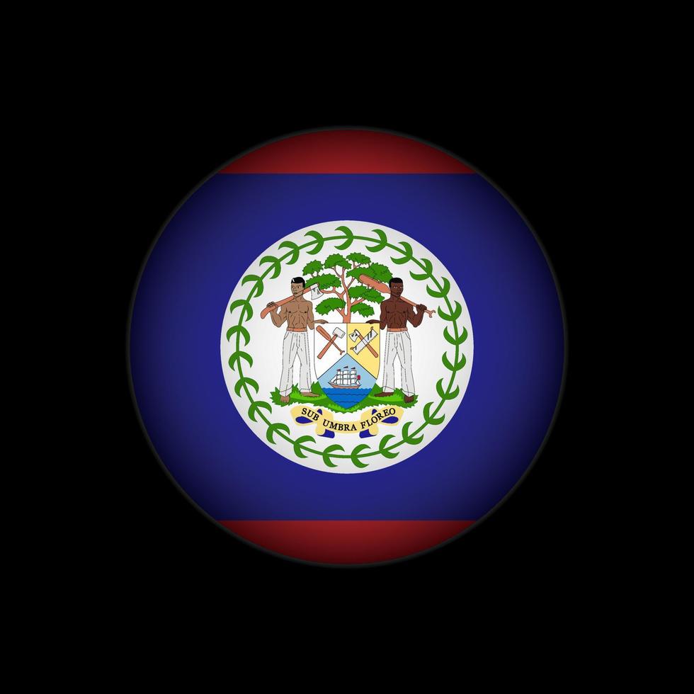 Land Belize. Belize-Flagge. Vektor-Illustration. vektor