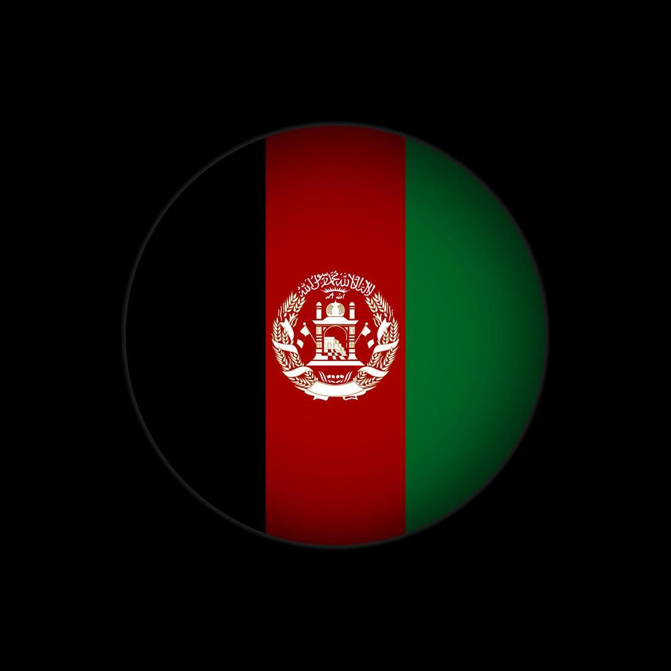 landet afghanistan. Afghanistans flagga. vektor illustration.