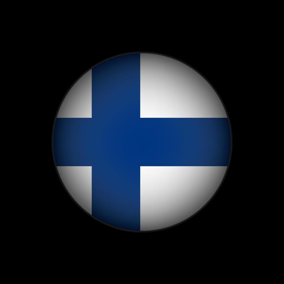 landet finland. finlands flagga. vektor illustration.