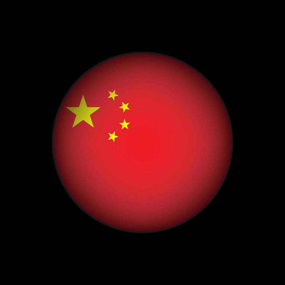landet Kina. Kina flagga. vektor illustration.