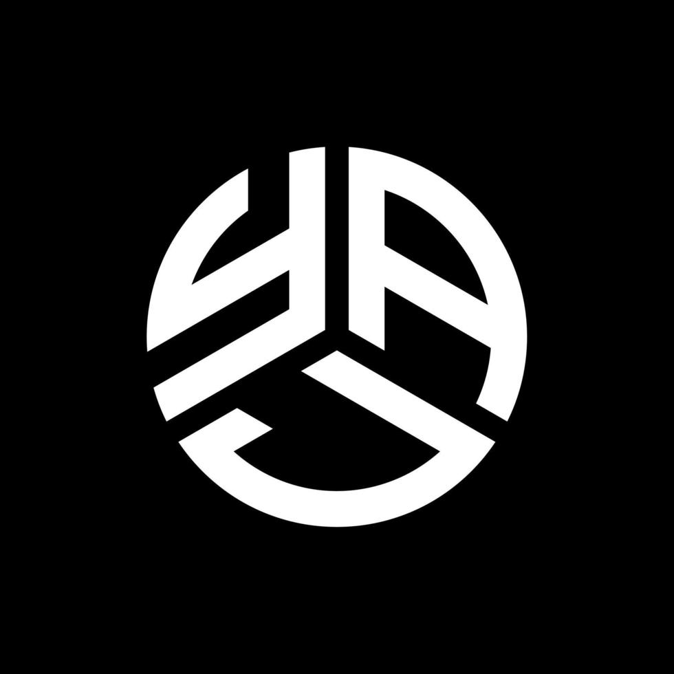 Yaj-Buchstaben-Logo-Design auf schwarzem Hintergrund. Yaj kreative Initialen schreiben Logo-Konzept. Yaj-Buchstaben-Design. vektor