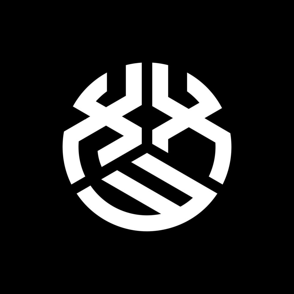 xxw-Buchstaben-Logo-Design auf schwarzem Hintergrund. xxw kreatives Initialen-Buchstaben-Logo-Konzept. xxw Briefgestaltung. vektor