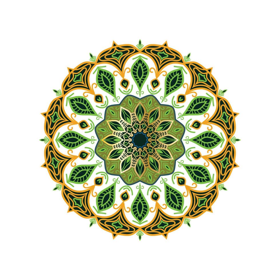 Mandala-Logo-Kunst-Symbol-Symbol-Vektor vektor