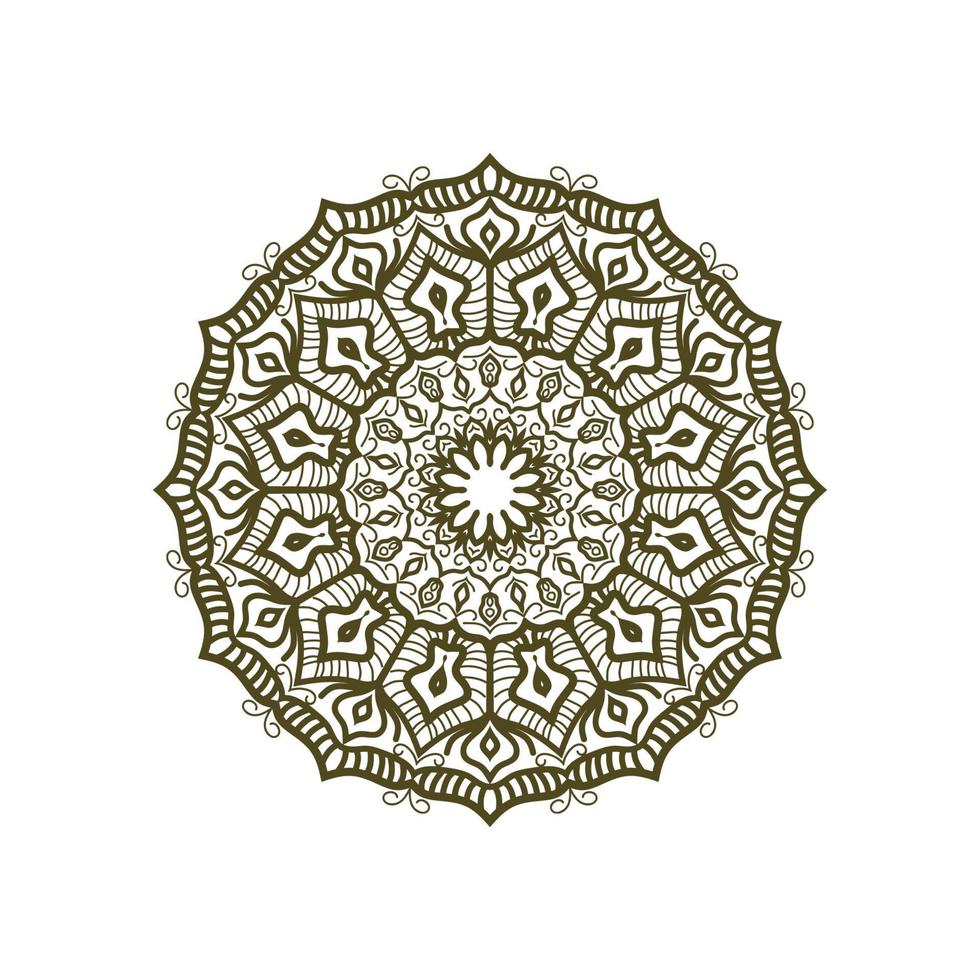 Mandala-Logo-Kunst-Symbol-Symbol-Vektor vektor