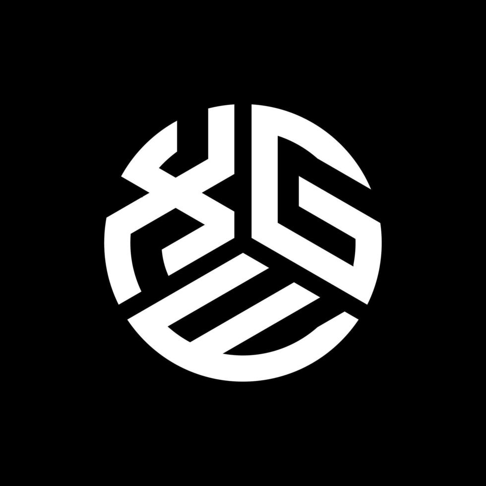 xge brev logotyp design på svart bakgrund. xge kreativa initialer bokstavslogotyp koncept. xge bokstavsdesign. vektor