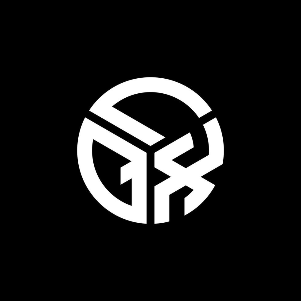 lqx-Buchstaben-Logo-Design auf schwarzem Hintergrund. lqx kreative Initialen schreiben Logo-Konzept. lqx Briefgestaltung. vektor