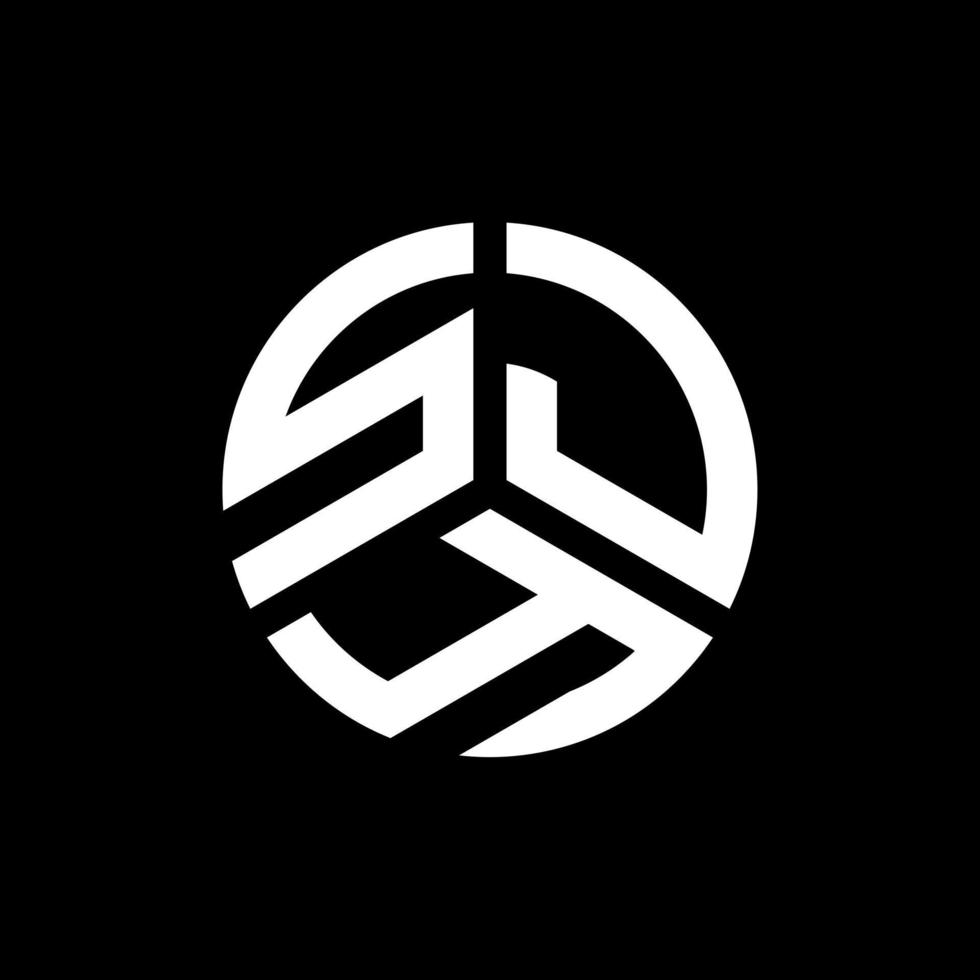 sjy-Buchstaben-Logo-Design auf schwarzem Hintergrund. sjy kreative Initialen schreiben Logo-Konzept. sjy Briefgestaltung. vektor